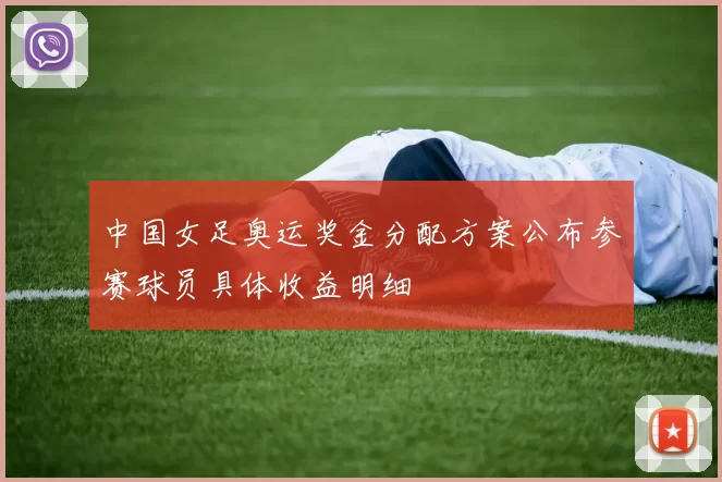 中国女足奥运奖金分配方案公布参赛球员具体收益明细