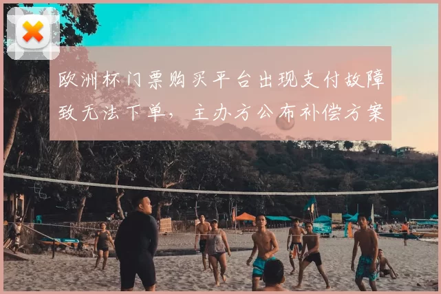欧洲杯门票购买平台出现支付故障致无法下单，主办方公布补偿方案